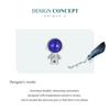 BAMOER 925 Sterling Silver Mood Stone Astronaut Charms Cute Chihuahua Dog Beads for Women Bracelet and Bangle DIY