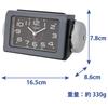 CASIO Alarm Clock Explosive Alarm Clock Bell Black Analog Sleep Buster Snooze Light TQ-647-1JF