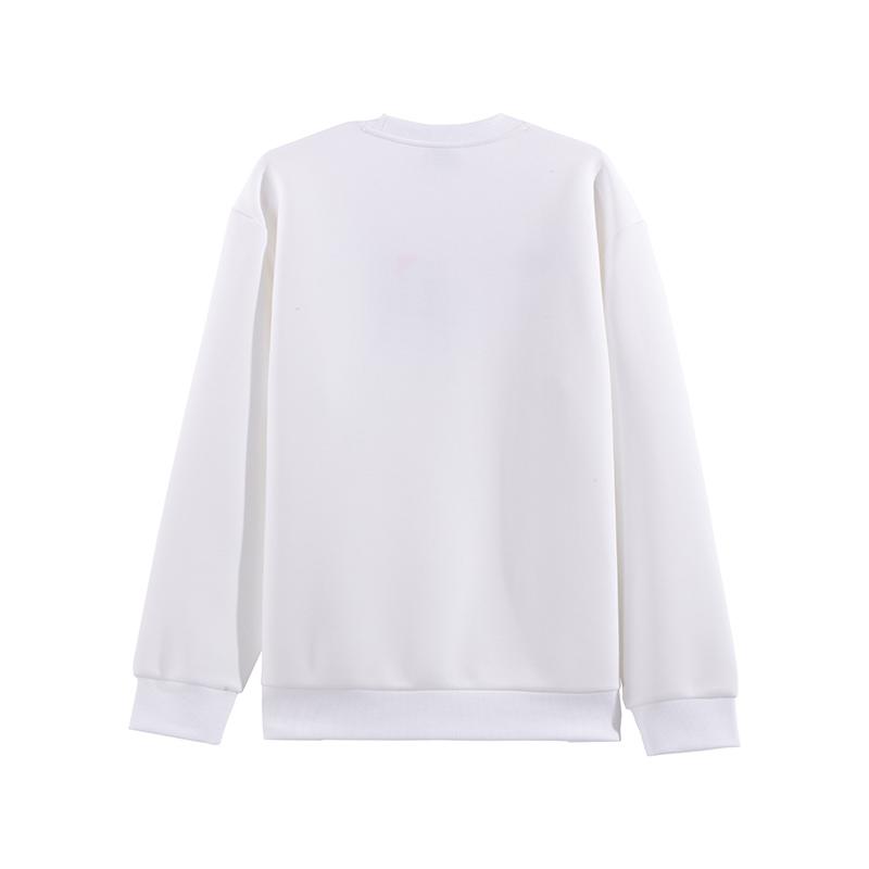 Li Ning Sweatshirts Unisex White Crew Neck Moderate Regular AWDVG85-2