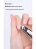 Stainless Steel Nail Clipper and Cuticle Scissors Set with Nail File - Manicure Tools for Grooming