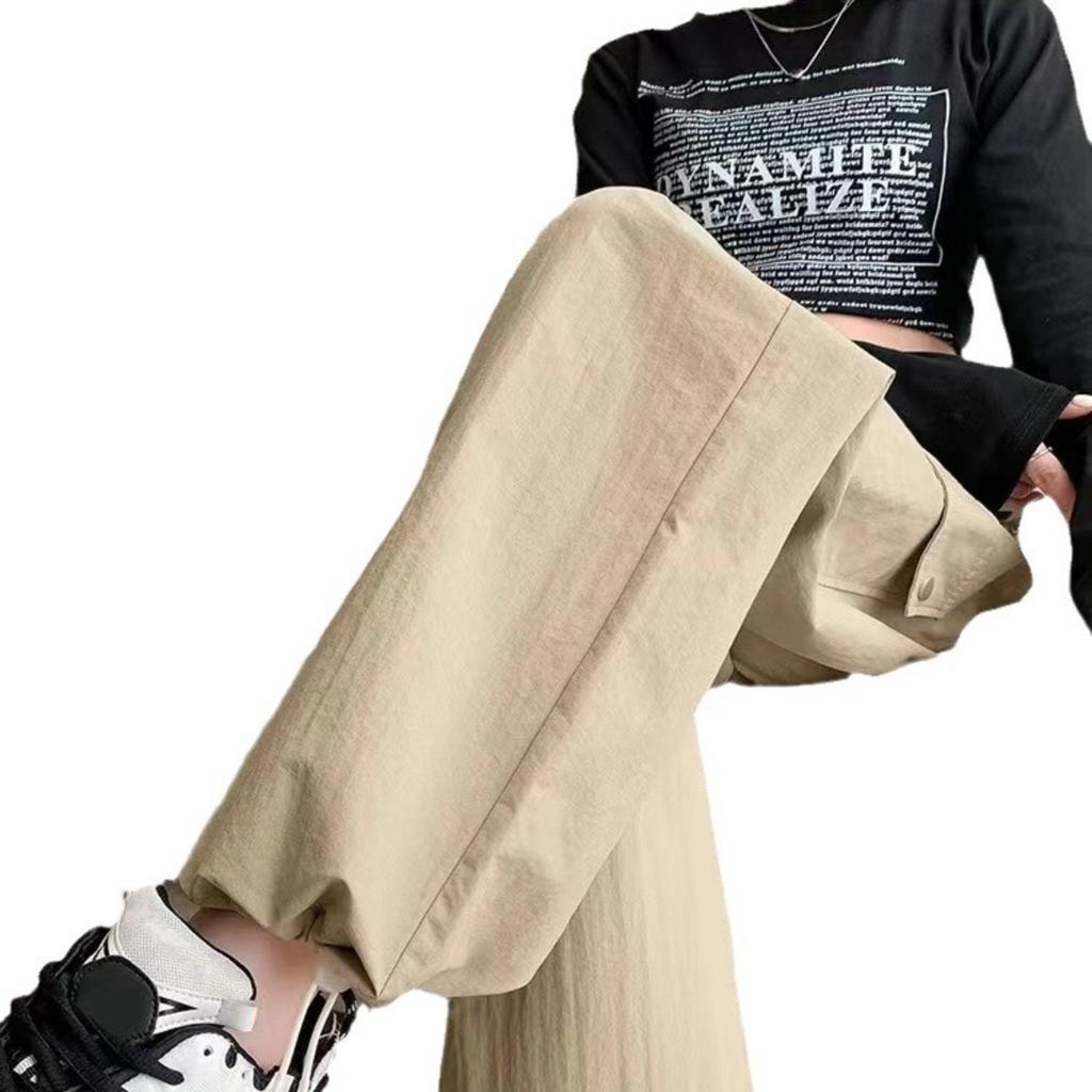 Pantaloni Cargo a Vita Alta da Donna Vestibilità Larga Pantaloni Jogger Felpati Pantaloni da Escursionismo per Esterno