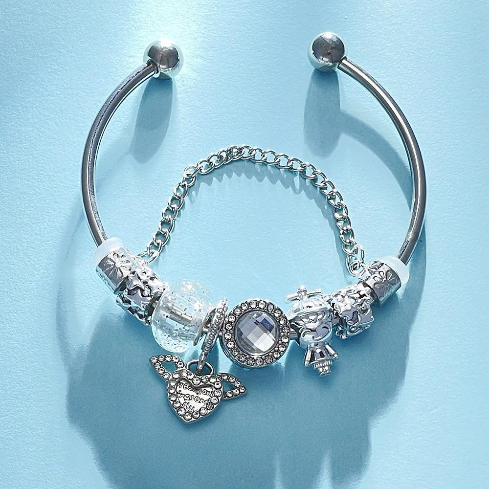 Panjia Ängelvinge DIY Avtagbart Armband – Justerbart Armband i Ins-stil