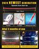 Car LED Tape Light, 12V Flowing LED Tape, Hood Light, Delight, DRL, Truck, SUV, Ultra-thin, Waterproof, Silicone, Universal, 1.8M, White
