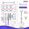 Adjustable Height Stand for BJD Dolls: Compatible with 6, 8, and 12 Scale Models