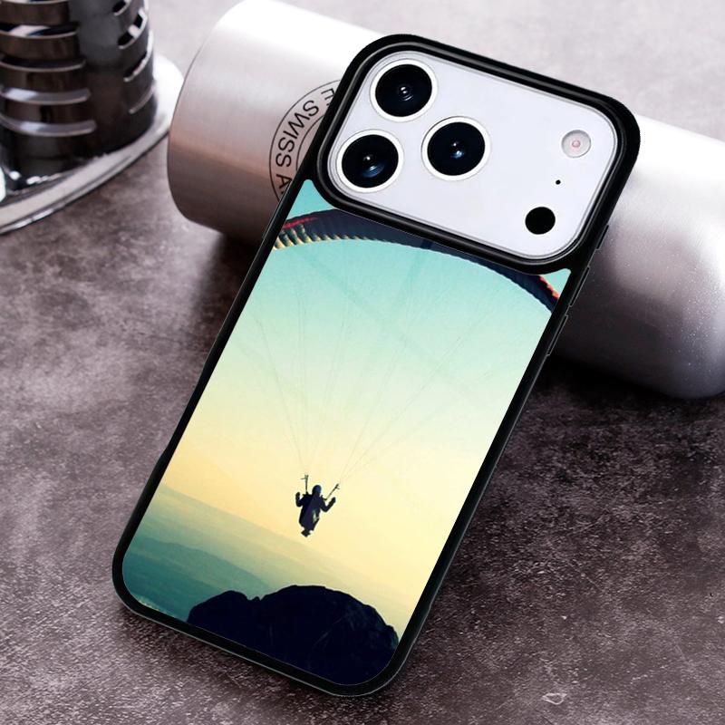 Paragliding Paraglider Phone Case for iPhone 17 16 15 Pro Max Air 14 13 12 11 Plus Shockproof Capa Cover