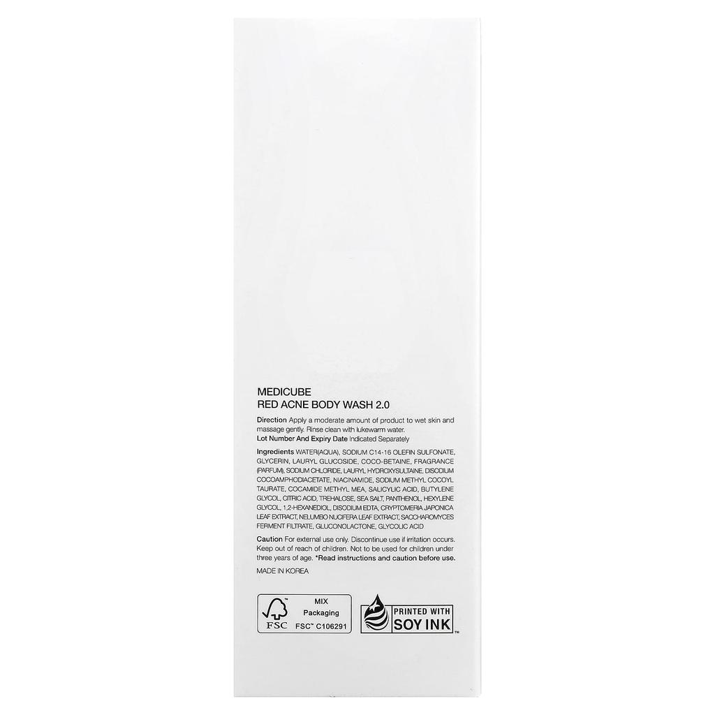 Medicube Red Acne Body Wash, 400g (14.1oz)