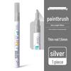 Deli S558 White Paint Pen: Waterproof, Oil-proof, Colorfast Tire and Touch-up Marker for Gold Lettering.