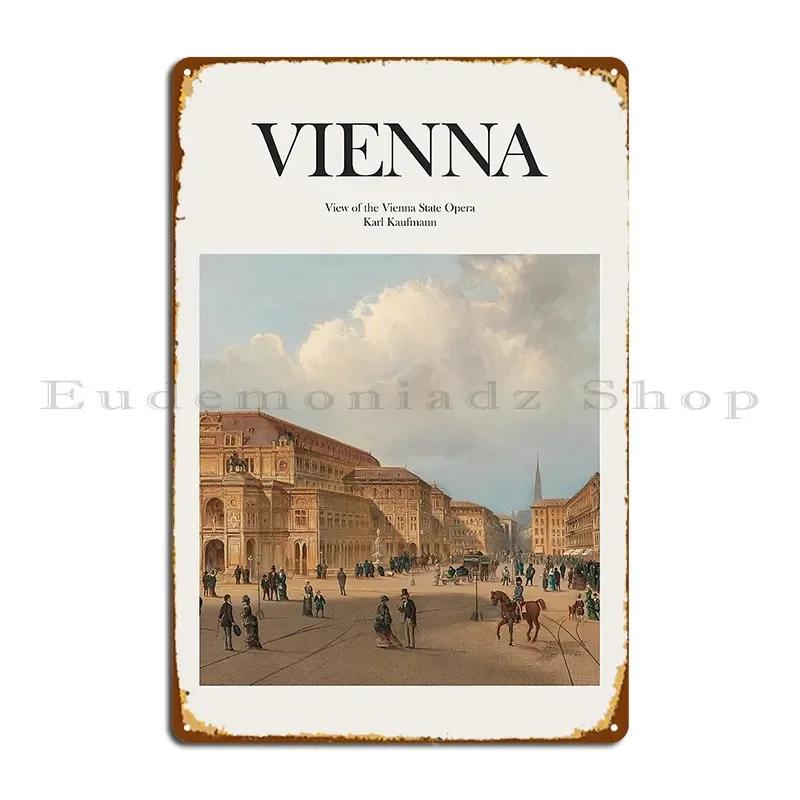Vienna Austria Metal Plaque Poster Customized Plaques Painting Wall Cave Home Tin Sign Poster 20x30cm(7.8x11.8inch)