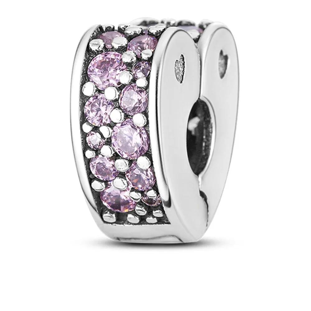 Original Copper Colorful Safety Buckle Star Starfish Shell Heart Bead Charms For Diy Bracelet Women Gift