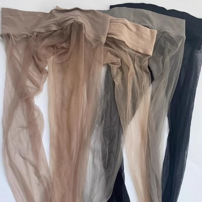 Dünne Strumpfhosen Schwarze Strümpfe Leggings für Damen Transparente Strumpfwaren Schlank Atmungsaktiv Durchsichtig Seidenähnlich Anti-Haken Ultra-Strumpfhosen