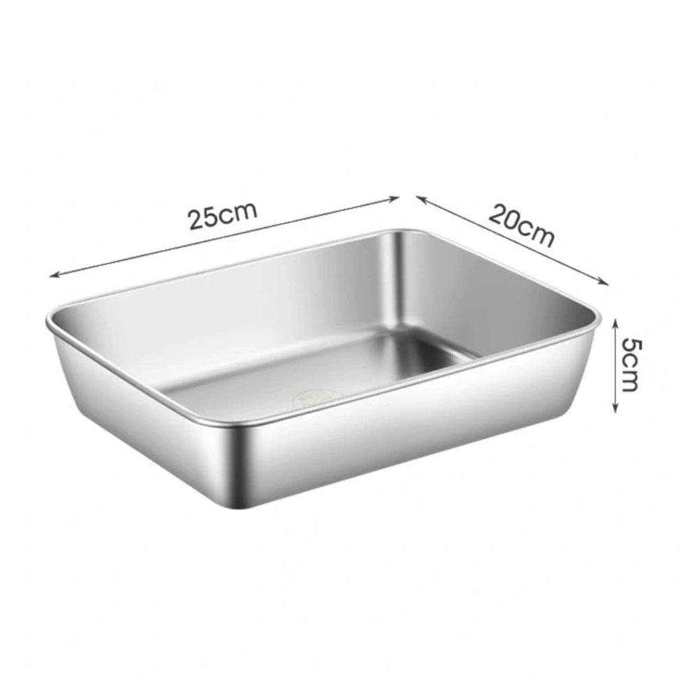 Reliable Stainless Steel Storage Trays Even Heating and Cooling