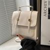 Minimalist College Style Ruckpack Retro Travel Backpack Casual Square Crossbody Bag  Gift