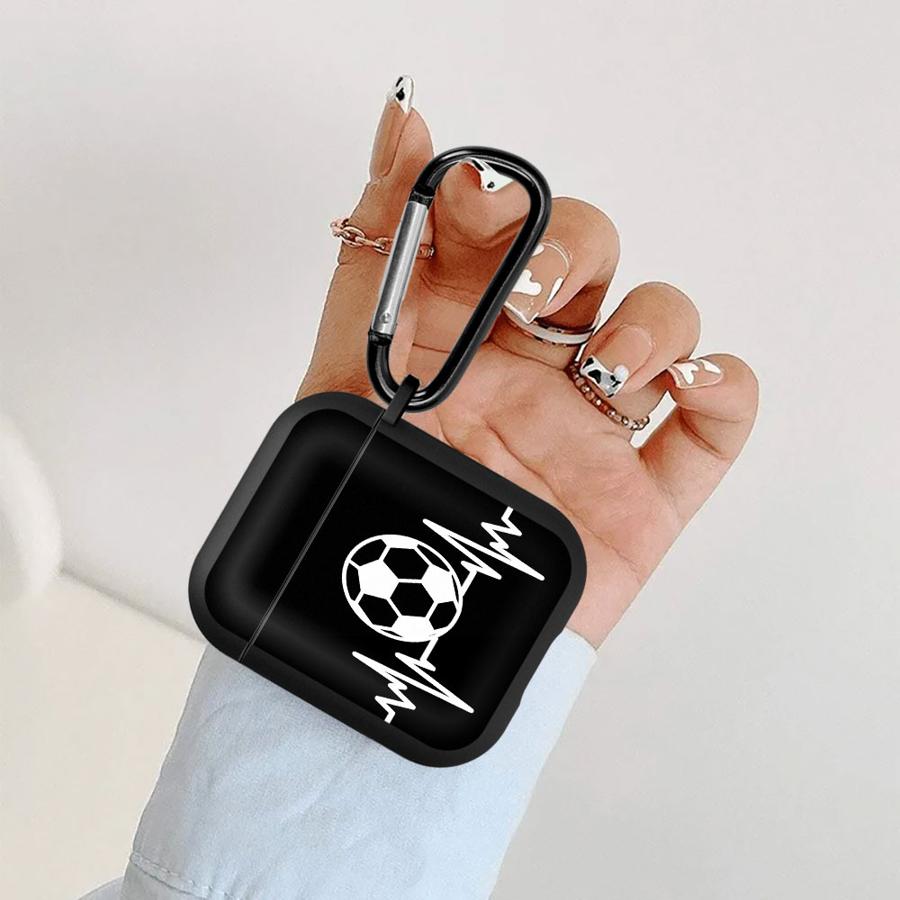 Football Electrocardiogram Earphone Cases Cover Case For Airpods Pro 1 2 3 4 Pro2 Pro3