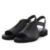HIMIKO/Himiko/Center Zip Platform Sandals/651207 Black 225