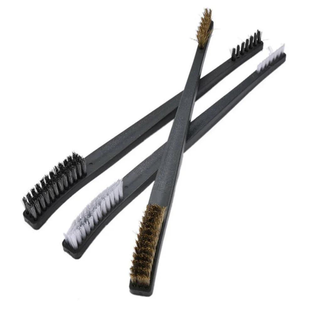 5pcs Double Head Wire Brush Set for Cleaning and Polishing Metal Rust Removal and Scrubbing Hard To Reach Areas