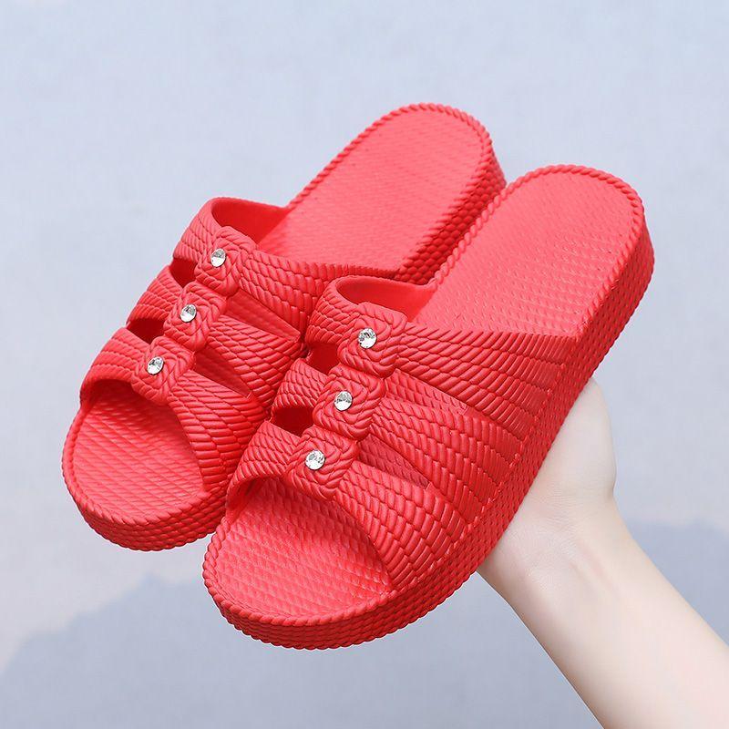 Ladies' Summer Slippers Thick Soled New Wear Resistant Daily Anti Slip Casual and Comfortable