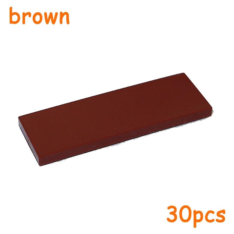 

30PCS MOC Assemble Particles 69729 Size 2x6 Bricks Flat Tile Smooth 2*6 Building Blocks DIY Educational Creative Toy for Kids коричневий