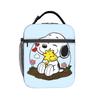 Custom S-Snoopies Insulated Lunch Bag for School Office Manga Resuable Cooler Thermal Lunch Box Men Women
