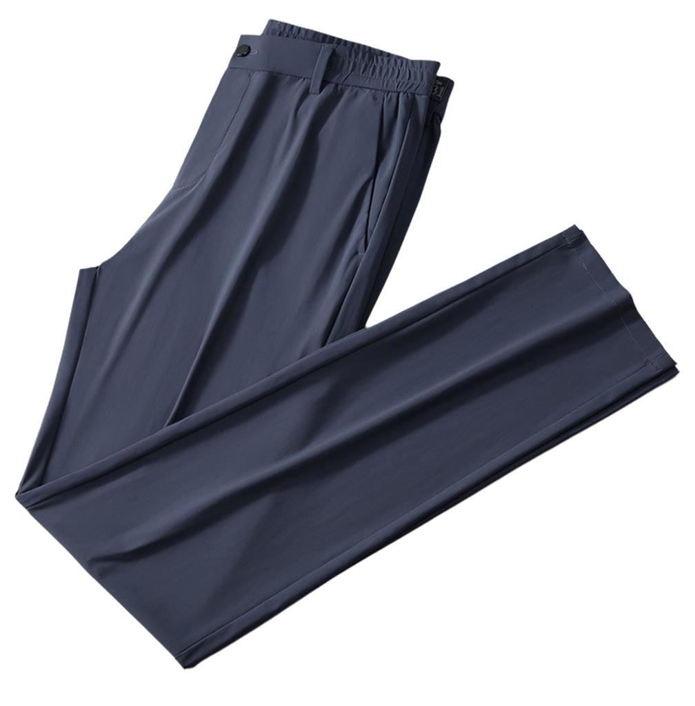 Men Quick-Drying Golf Pants Lightweight Stretchy - Casual Elastic Waistband Trousers with Pockets
