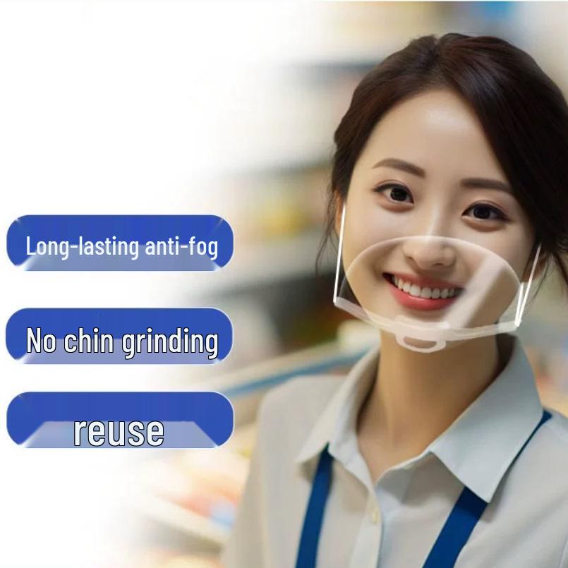 Klarer beschlagfreier Gesichtsschutz für den Küchen- und Restaurantgebrauch