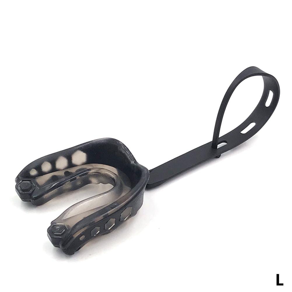 1PC Non-toxic Gum Shield American Football Rugby Thai Boxing Taekwondo Wrestle Tooth Protective Mouth Guard with Hanging Strap
