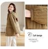 Women's 2024 Mid-Length Quilted Cotton Coat - Fashionable, Lightweight Winter Jacket for Middle-Aged Women
