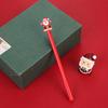 4Pcs Christmas Cartoon Gel Pen Funny Writing Pen Office Supplies for Student Game Reward Christmas Party Supplies