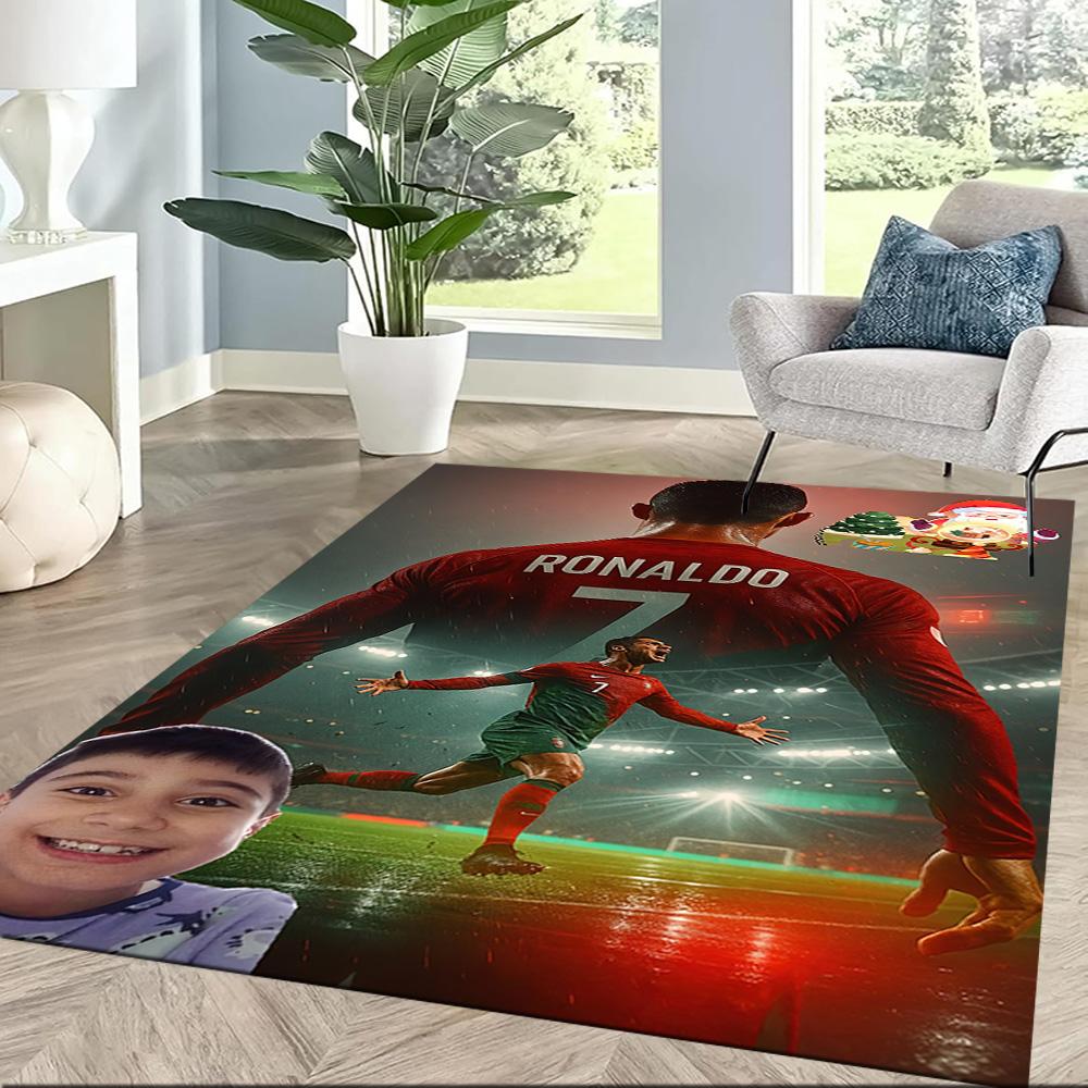 Cristiano Ronaldo Area Rug Perfect For Outdoor Playrooms Dining Room Living Rooms Antislip Carpet Anime Office Decor Birthdaychristmas Gift