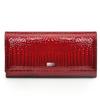 Genuine Leather Womens Wallet European Style Magnetic Closure Multi Function Card Holder Large Capacity Long Patent Leather Purse
