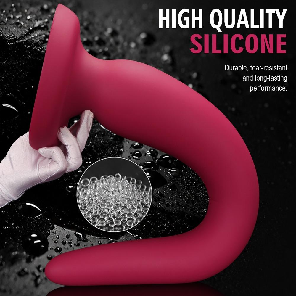 Large Silicone Anal Plug Set, Extra Long Deep Anal Trainer for Beginners to Advanced, Body Safe Sex Toys for Men Women Couples Play