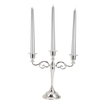 Düğün Yemek Masası Dekorasyonu için Vintage Romantik 3 Kollu Şamdanlar