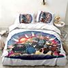 Delicious in Dungeon 3pc set Perfect for bedroom use Comfortable bedding set includes a duvet cover and two pillowcases Ideal birthday or Christmas gi