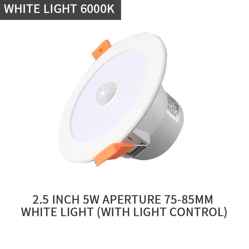 

Датчик движения PIR LED Downlight Night Light Встраиваемый потолочный светильник 20 Вт 15 Вт 10 Вт 5 Вт Downlight Ванная комната Кухня Внутреннее освещение White