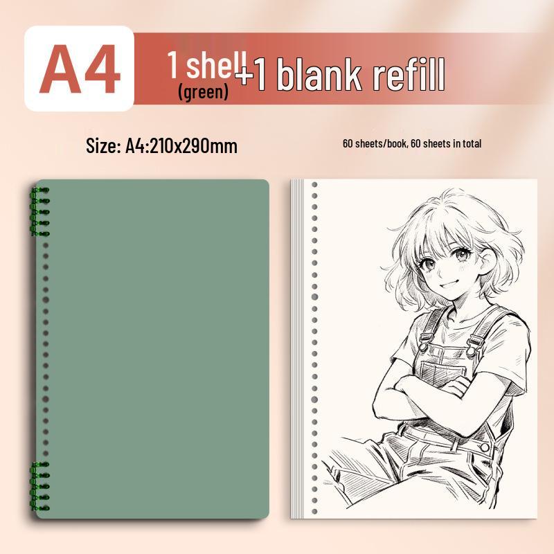 Morandi Detachable Student Sketchbook - Thick, Comfortable, Colorful Art Drawing Pad