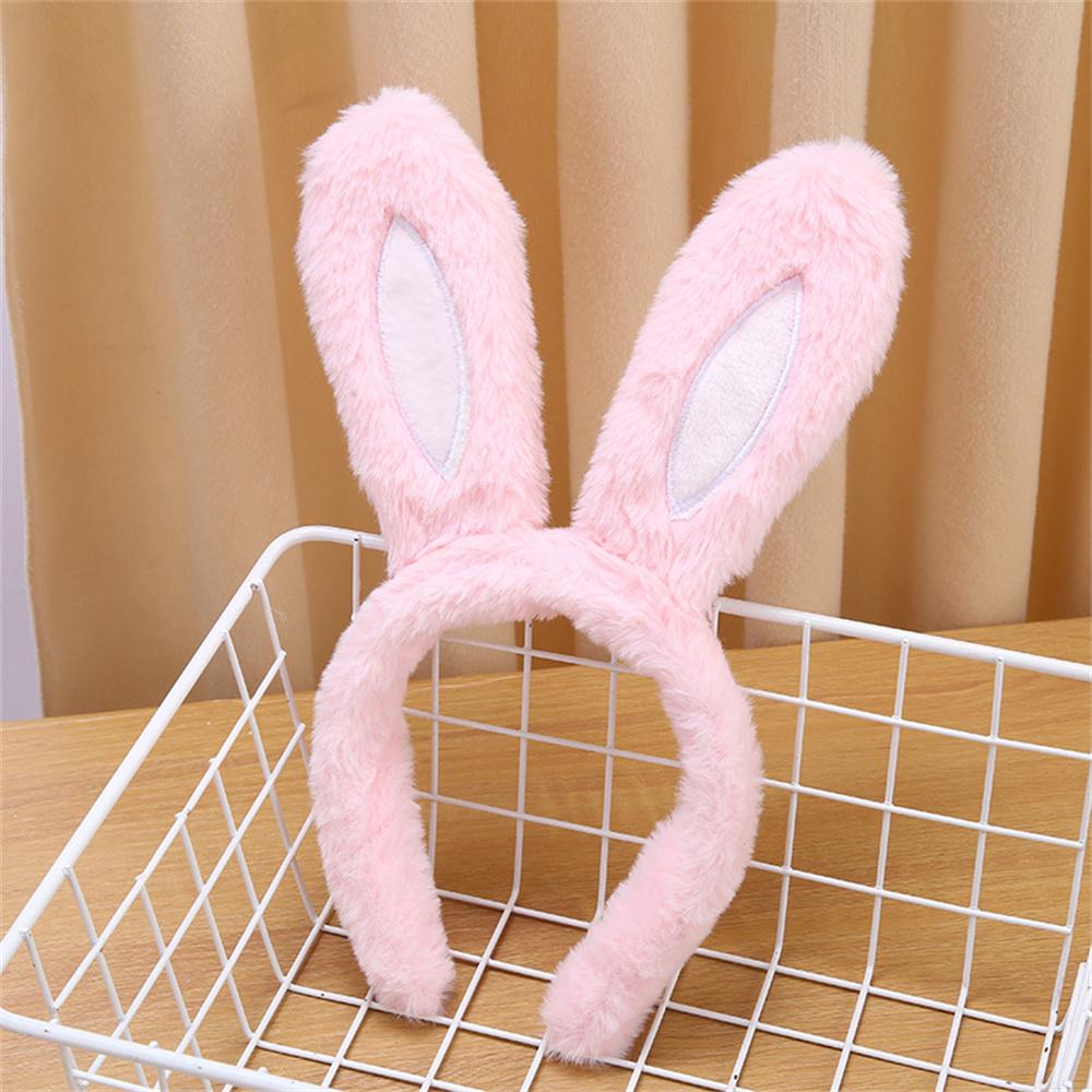New Cartoon Plush Rabbit Ear Headband Hair Hoop for Women Girls Cosplay Props Bunny Ears Hairband Tiara Costume Hair Accessories