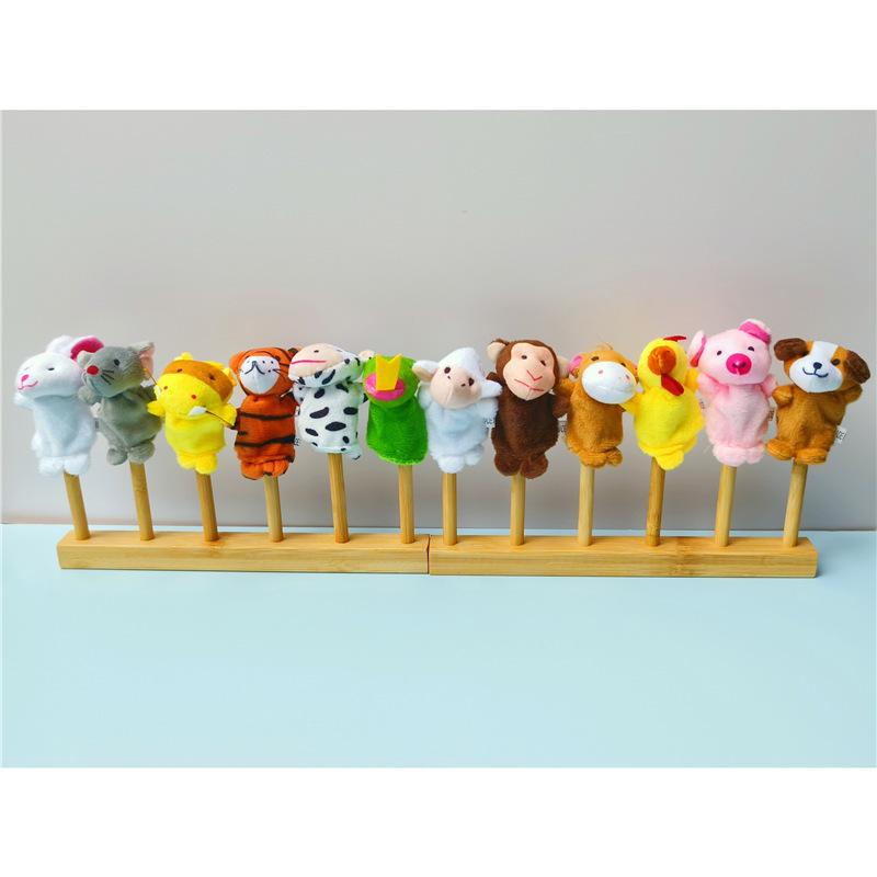 Animal Finger Puppet Display Rack for Kindergarten and Dollhouse Language Areas