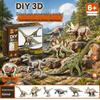 DIY 3D Dinosaur Skeleton Model: Tyrannosaurus & Triceratops
