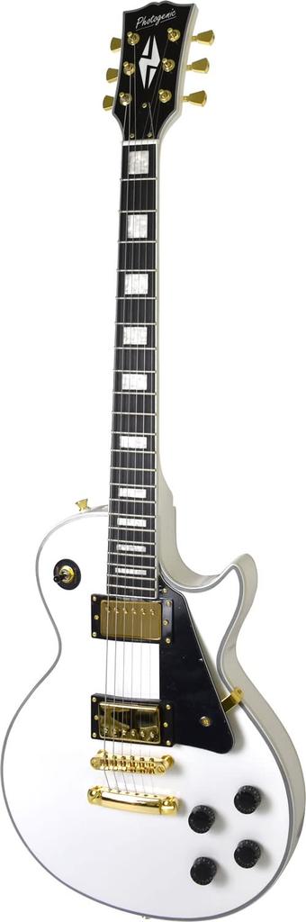 PhotoGenic Electric Guitar LP Custom Type White Wrench LP-300C/WH [Soft Case/Shield/Adjustment Included]