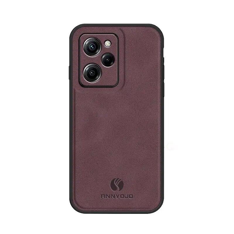 Pocox5 Retro Magnetic Sheepskin Leather Case For Xiaomi Mi Poco X5 Pro 5g Luxury Men Business Vintage Back Cover Poko X 5 X5pro
