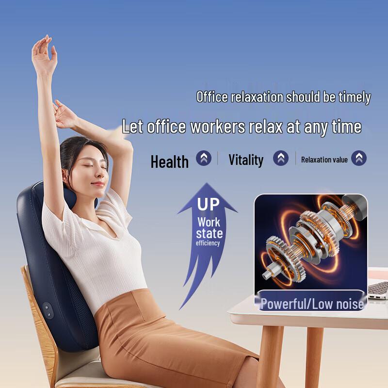 Aux Cervical Neck & Shoulder Massager Pillow with Heat