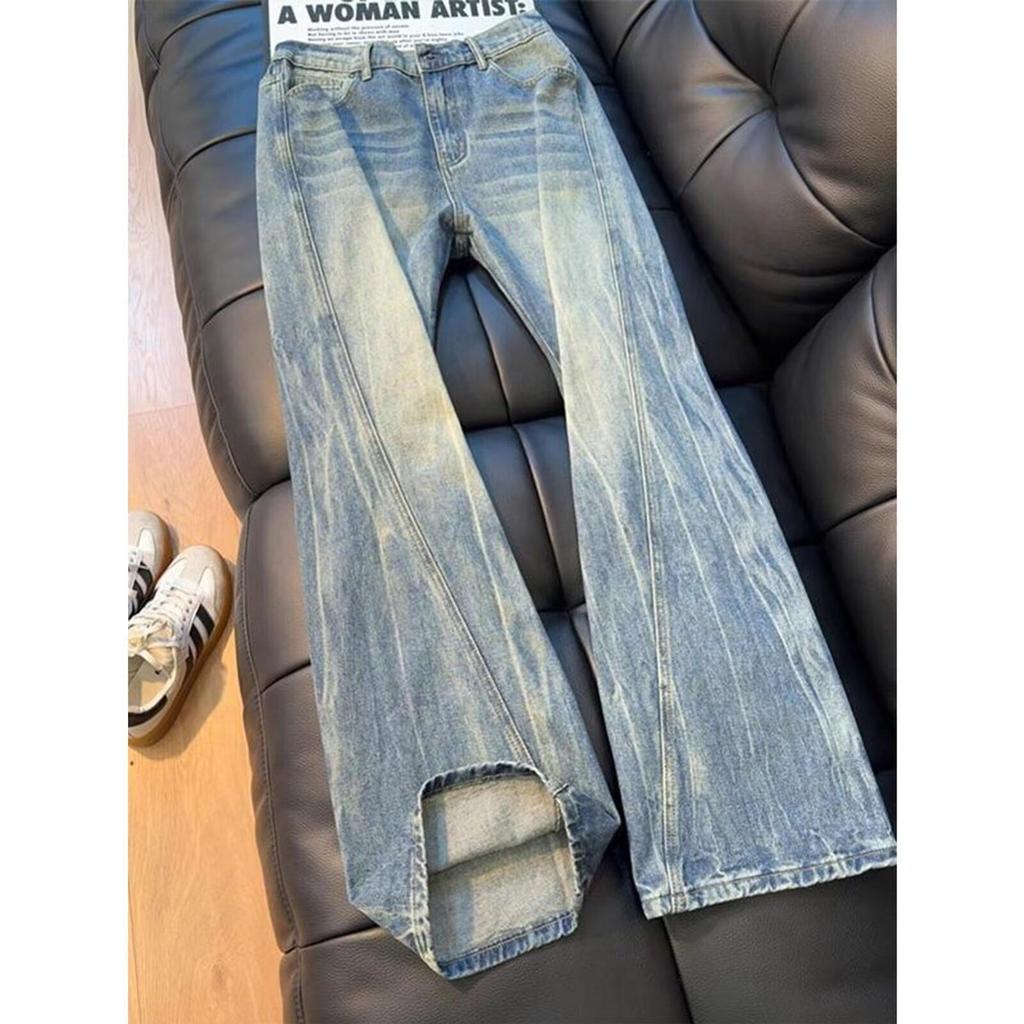 Herren Retro Slim Fit Blitz Jeans - Trendige Vielseitige Lässige Hosen für die Straße