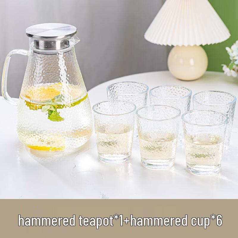 Набор: Кувшин из боросиликатного стекла Changbaosen и 6 стаканов