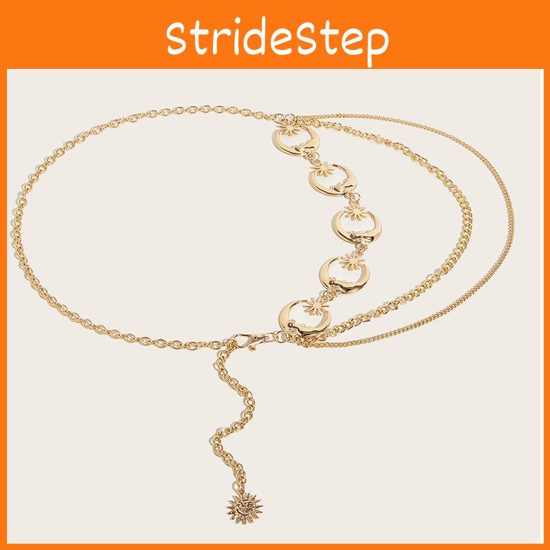 Waist Moon Chain Two Layers Of Chains Versatile Accessories For Women Clothing