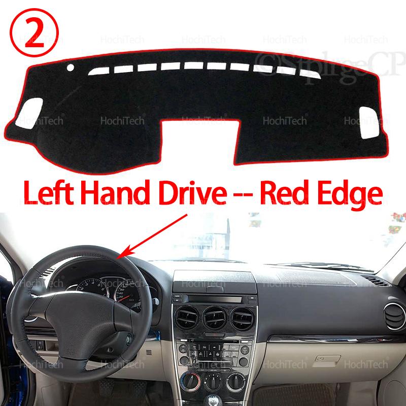 Dashboard Cover Protective Pad Dash Board Sunshade Carpet Anti-UV Dashmat for Mazda 6 GG1 MPS Atenza 6 Mazdaspeed 2002-2007