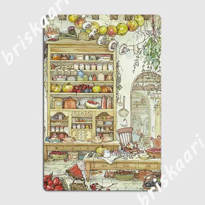 The Palace Kitchen Metal Sign Retro Plates Home Club Party Tin Sign Posters 20X30CM