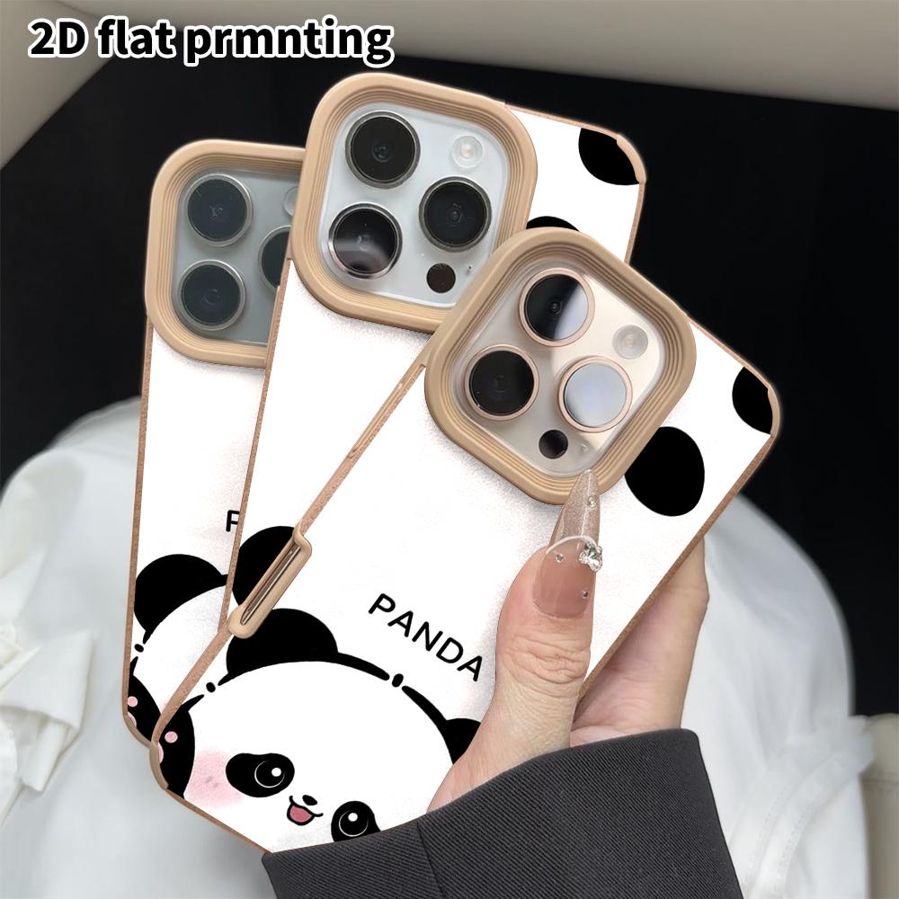 Phone Case: 2D Flat Lambskin Suitable for iPhone 18 17 16 15 14 13 Pro Film Protective Case, Bottom Peeking Out, Christmas and Halloween Gift