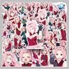 Haruno Sakura Stickers Naruto 50 Pcs Anime Waterproof Decoration Luggage Laptop Notebook Phone Case Stickers Decorations