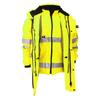 Yoko Hi Vis Multi-Function Breathable & Waterproof 7-In-1 Jacket (Pack Of 2)