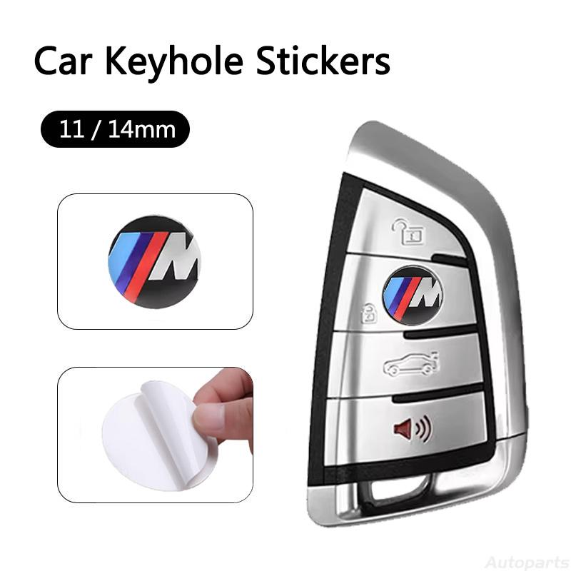 11/14mm Remote Car Key Fob Badge Radio Sticker Button For BMW 320Li 325Li 330Li 325i E60 E64 E70 E71 E83 E85 E87 E90 E92 Sticker A1