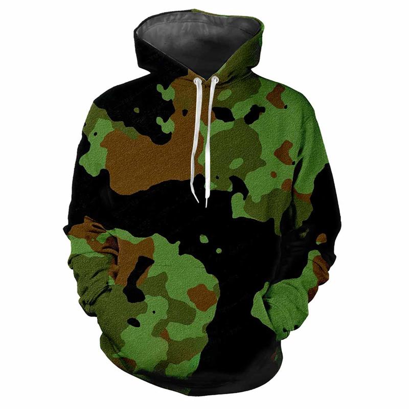 Dschungel Camouflage 3D Gedruckter Hoodie Frühling Herbst Street Sweatshirt Locker Lässig Outdoor Sport Top Kinder Klassische Camo Hoodies